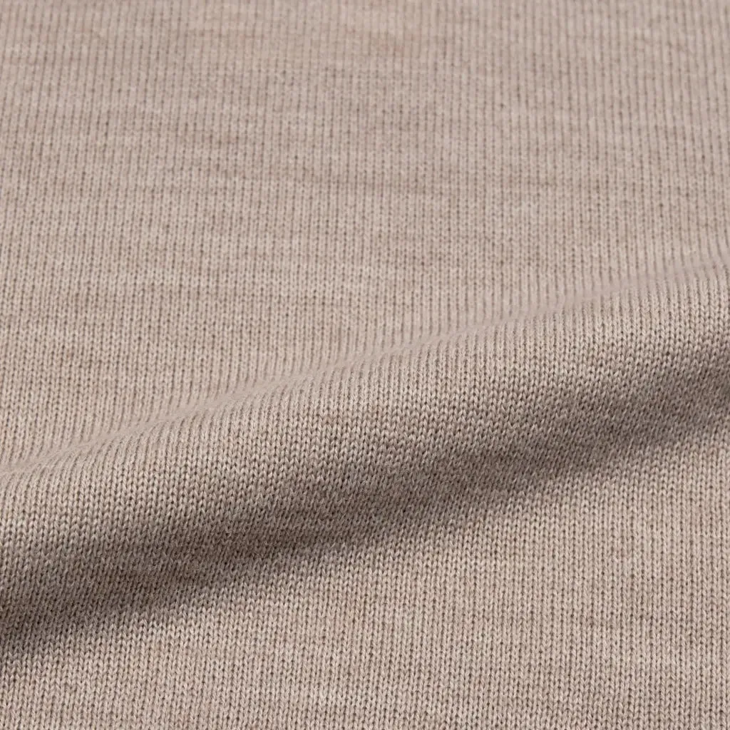 2Blind2C Tan Merino Wool Vneck Sweater