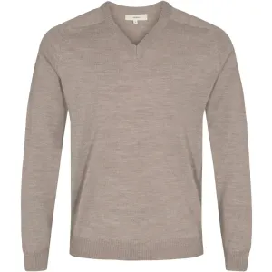 2Blind2C Tan Merino Wool Vneck Sweater