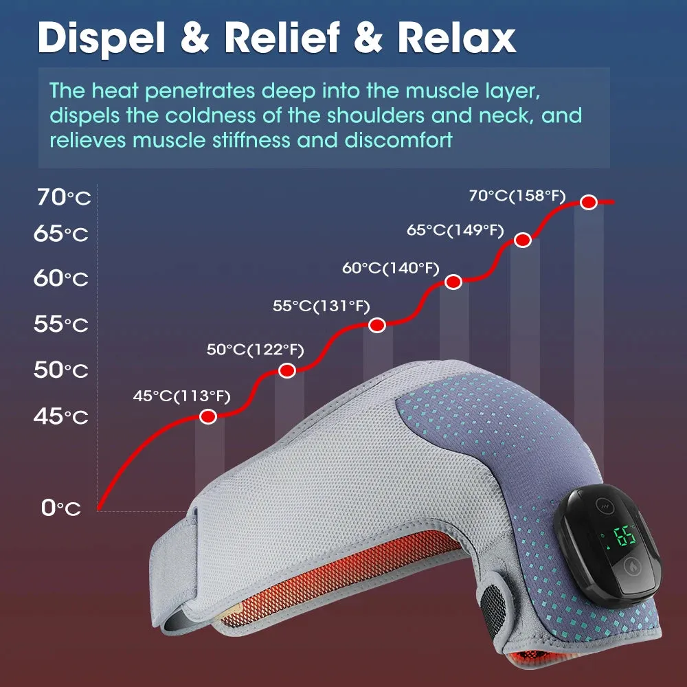 Adjustable Heated Shoulder Massage Pad