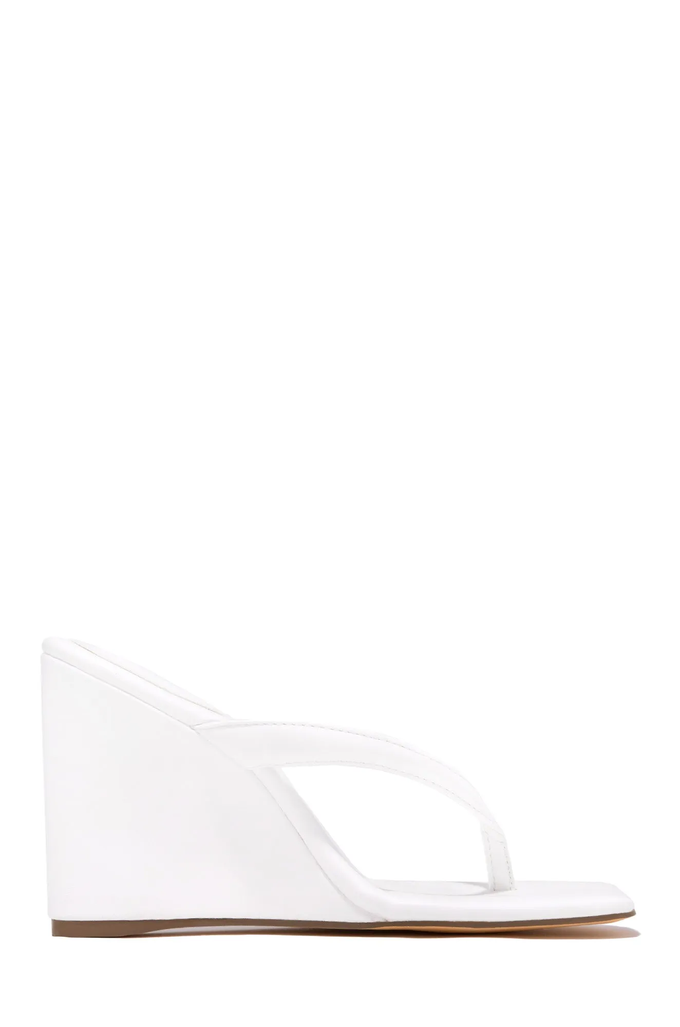 Alena Wedge Heel Mules - Tan