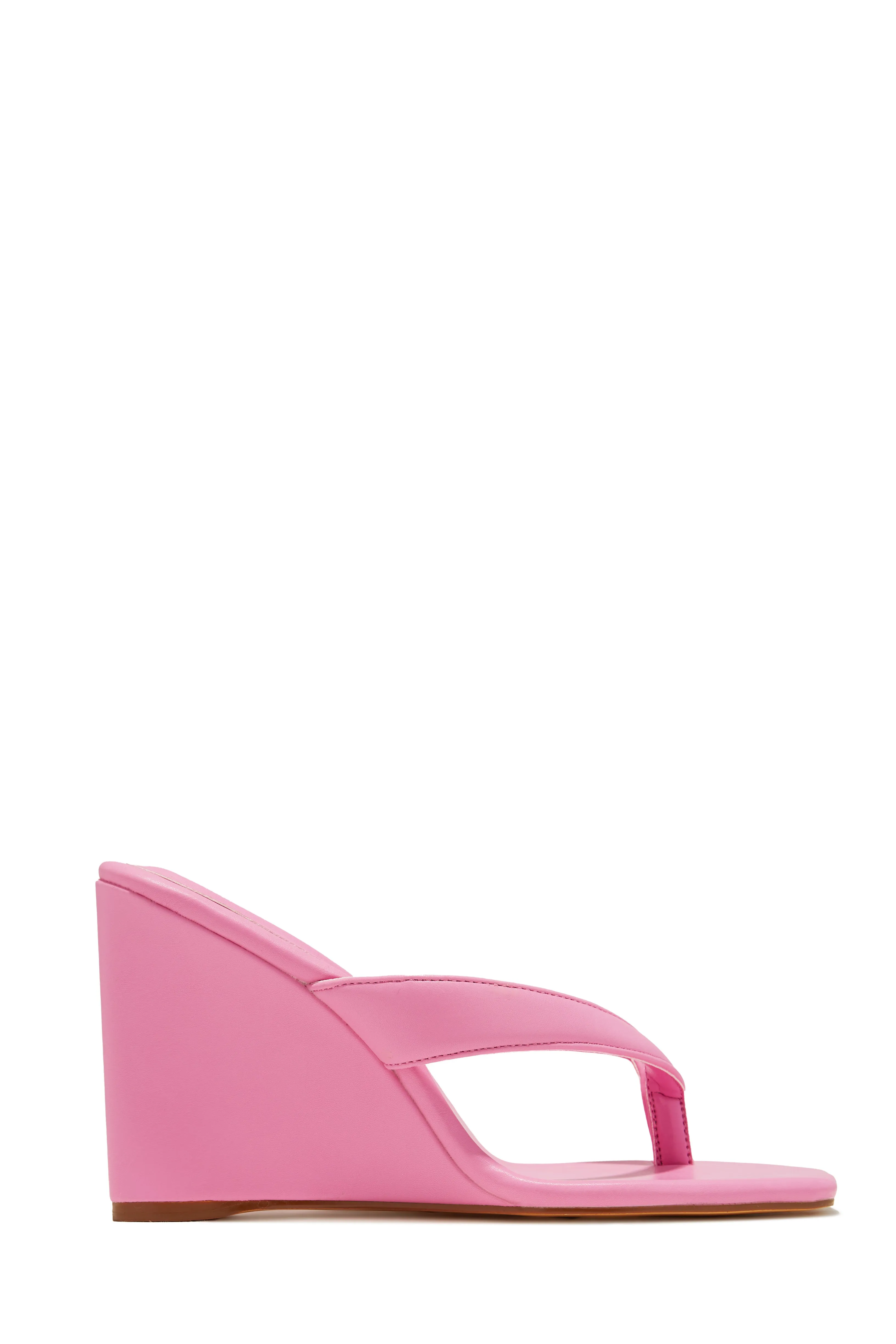 Alena Wedge Heel Mules - Tan