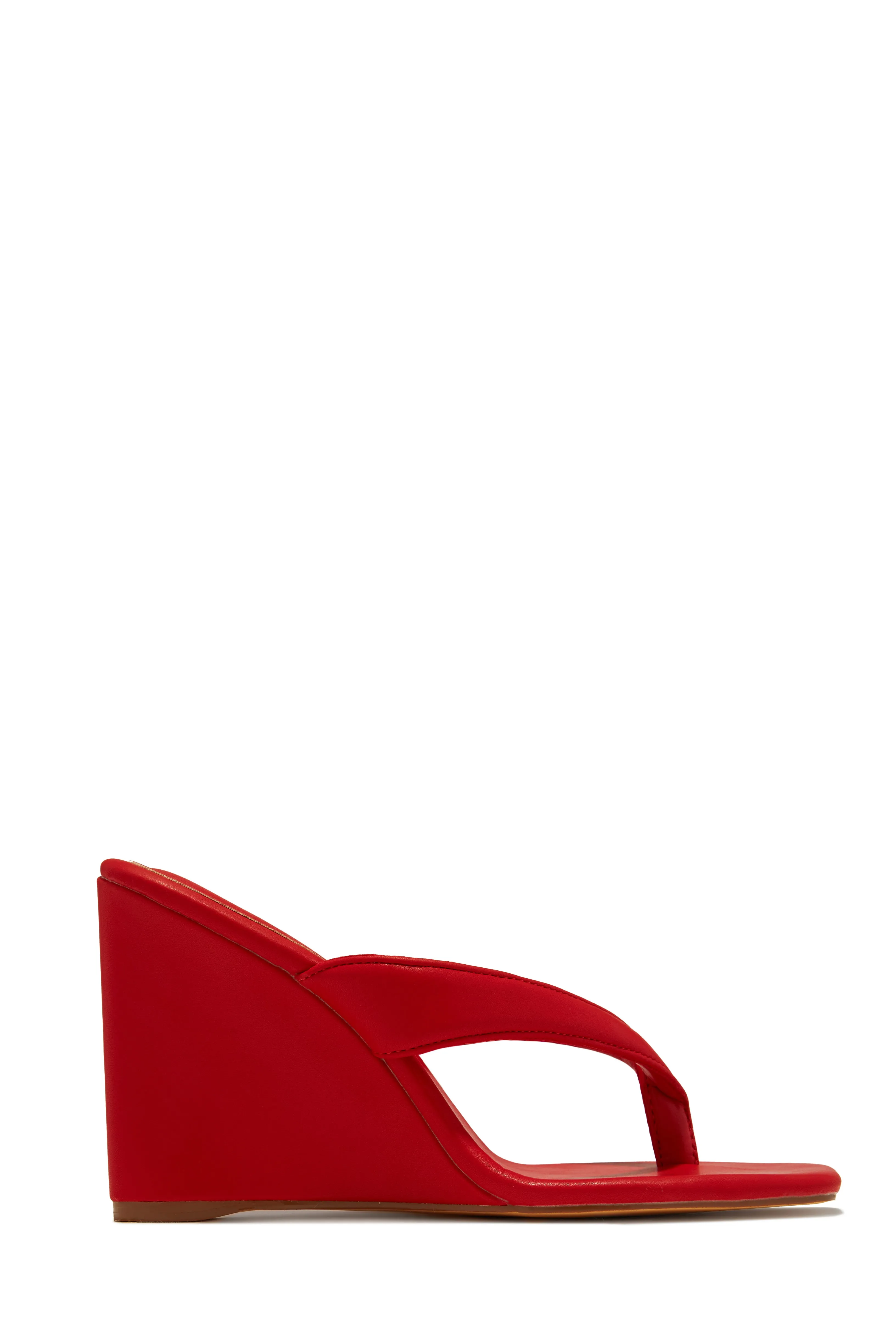 Alena Wedge Heel Mules - Tan