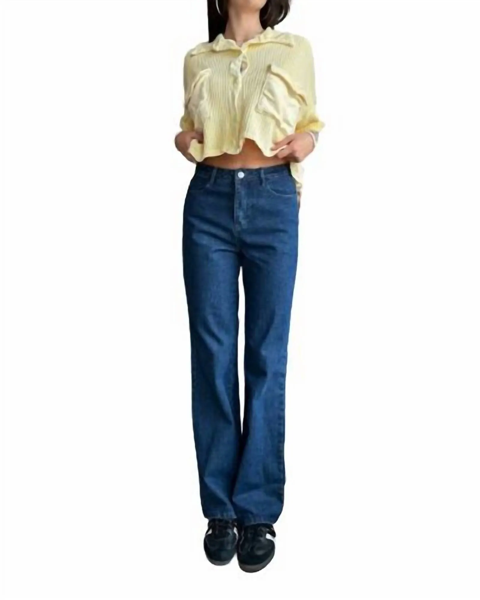 Amari Wide Leg Jeans In Blue | Blue