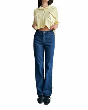 Amari Wide Leg Jeans In Blue | Blue