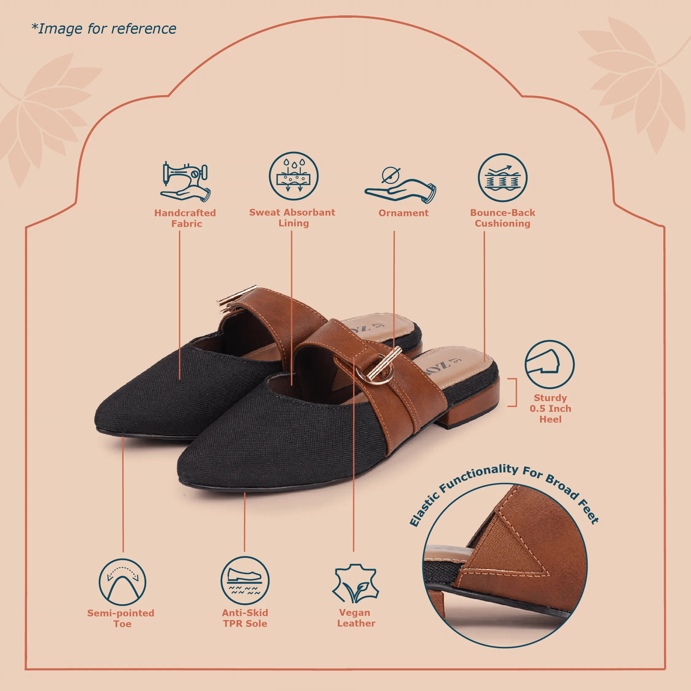 Auroville Botanica Office Pointed Mule