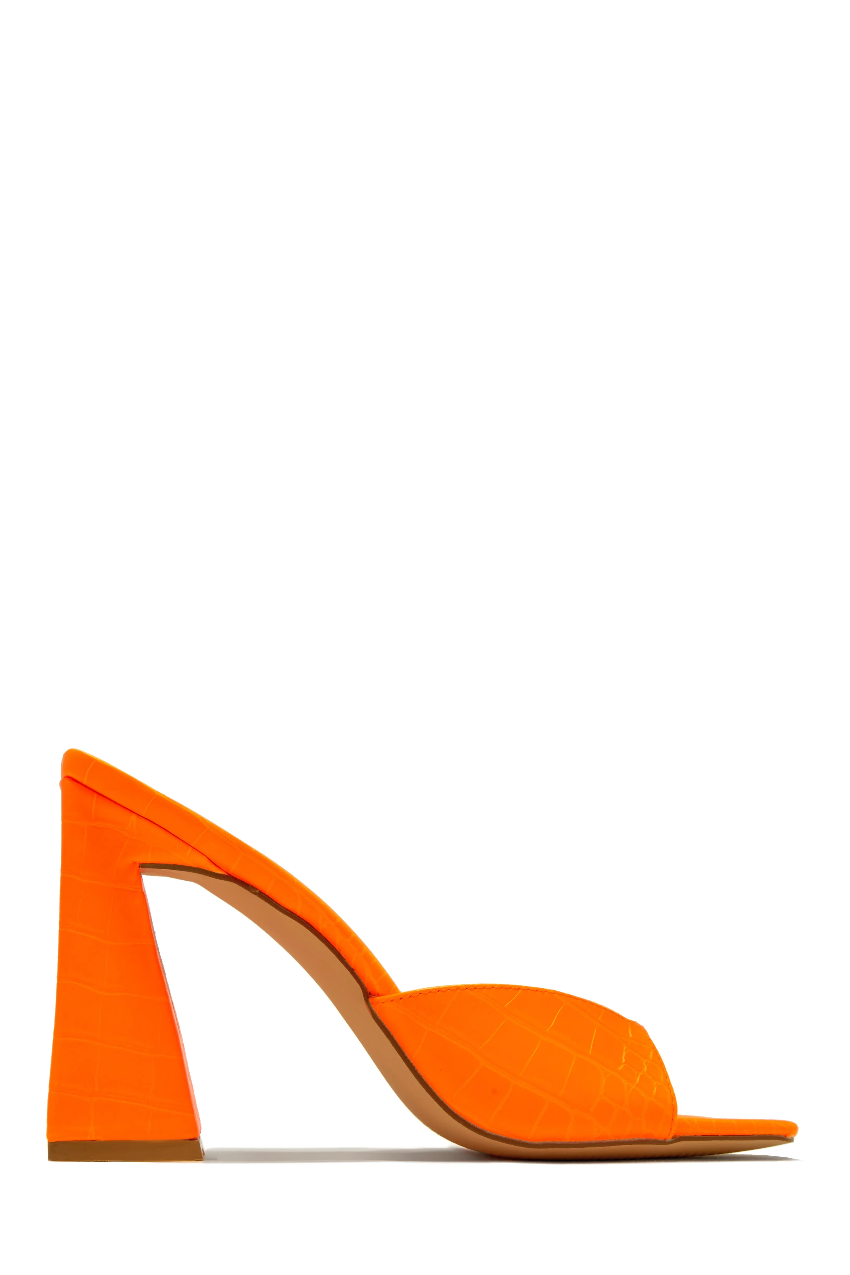 Azaria Block Heel Mules - Lime