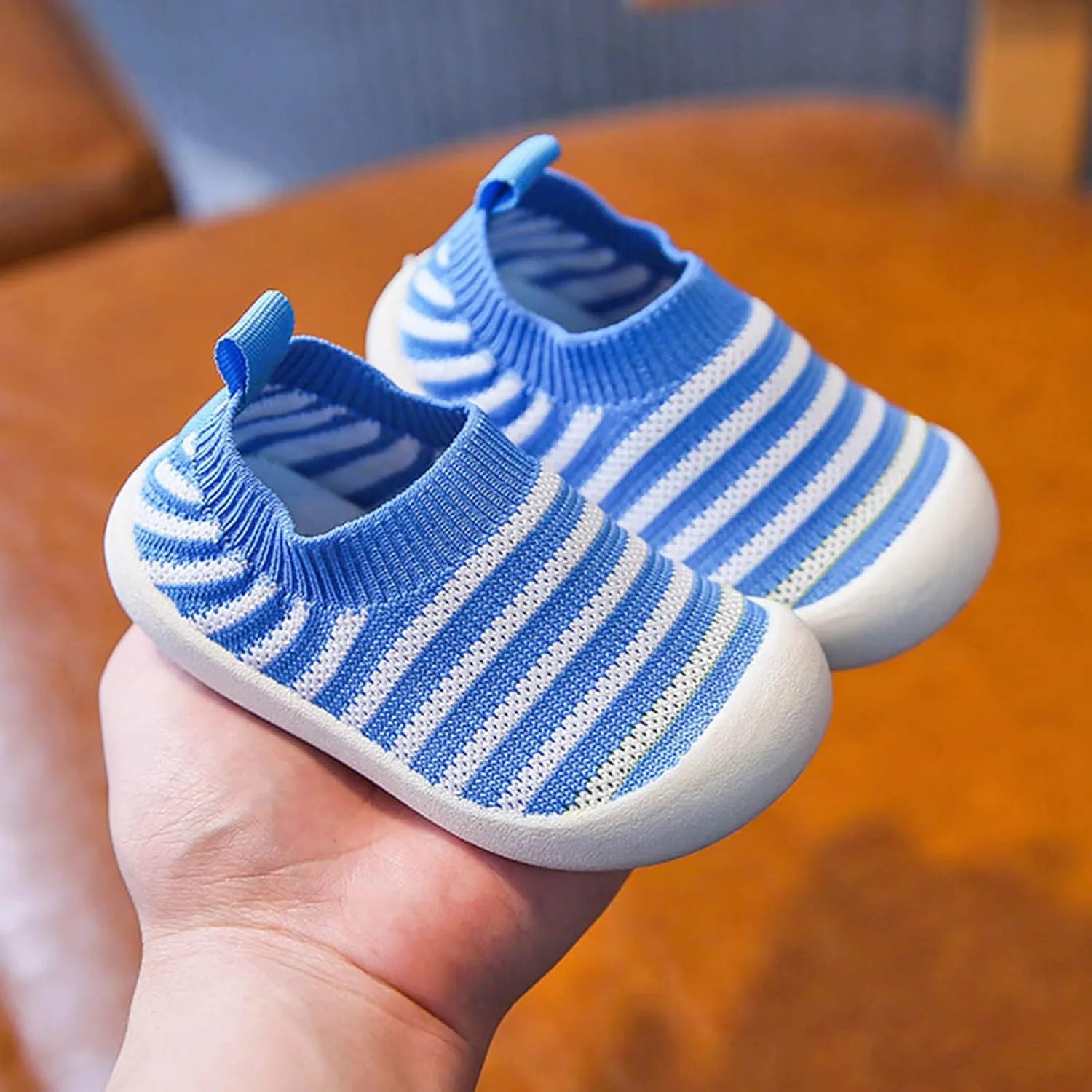 Baby Shoes Slip on Sock Shoes Infant Walking Shoes Non-Slip Breathable Toddler Sneakers Boys Girls Tennis Shoes