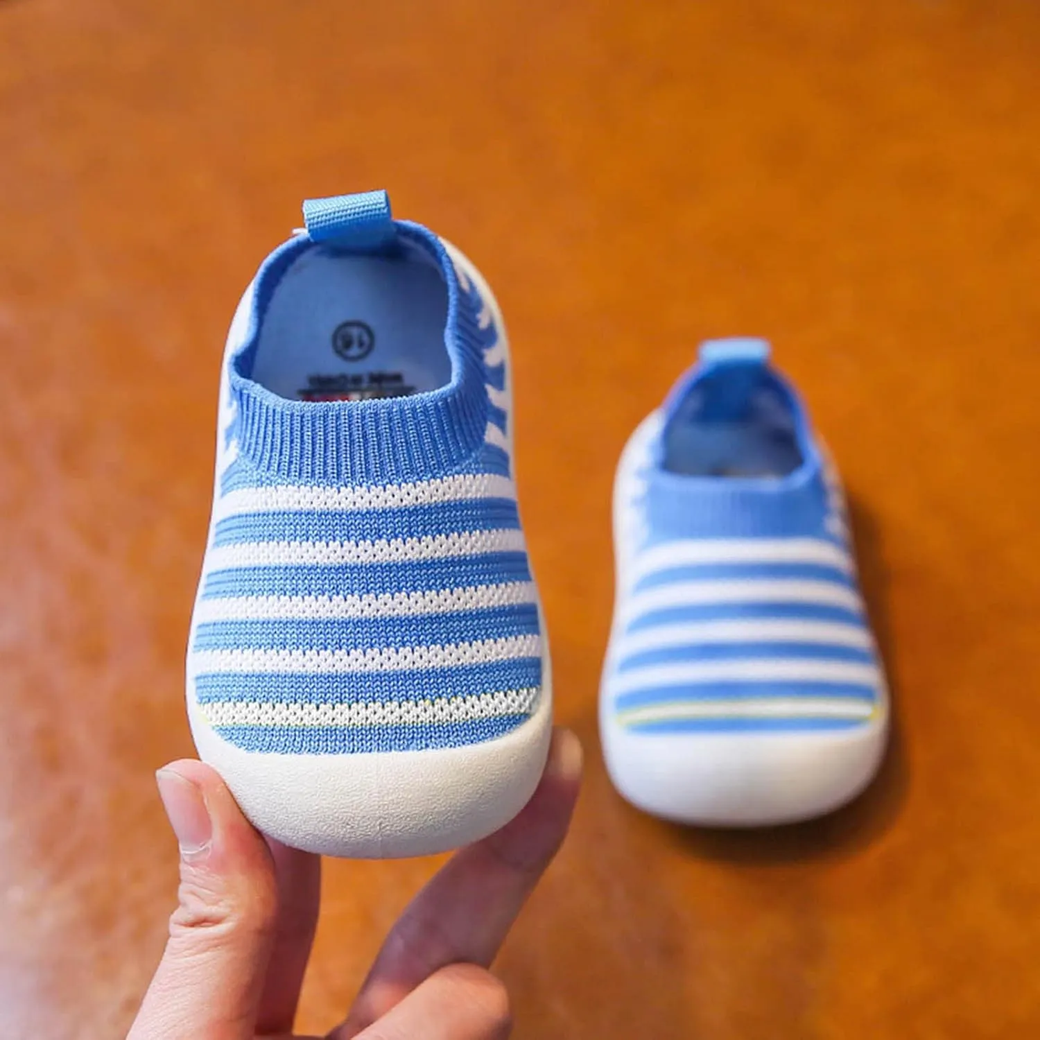 Baby Shoes Slip on Sock Shoes Infant Walking Shoes Non-Slip Breathable Toddler Sneakers Boys Girls Tennis Shoes