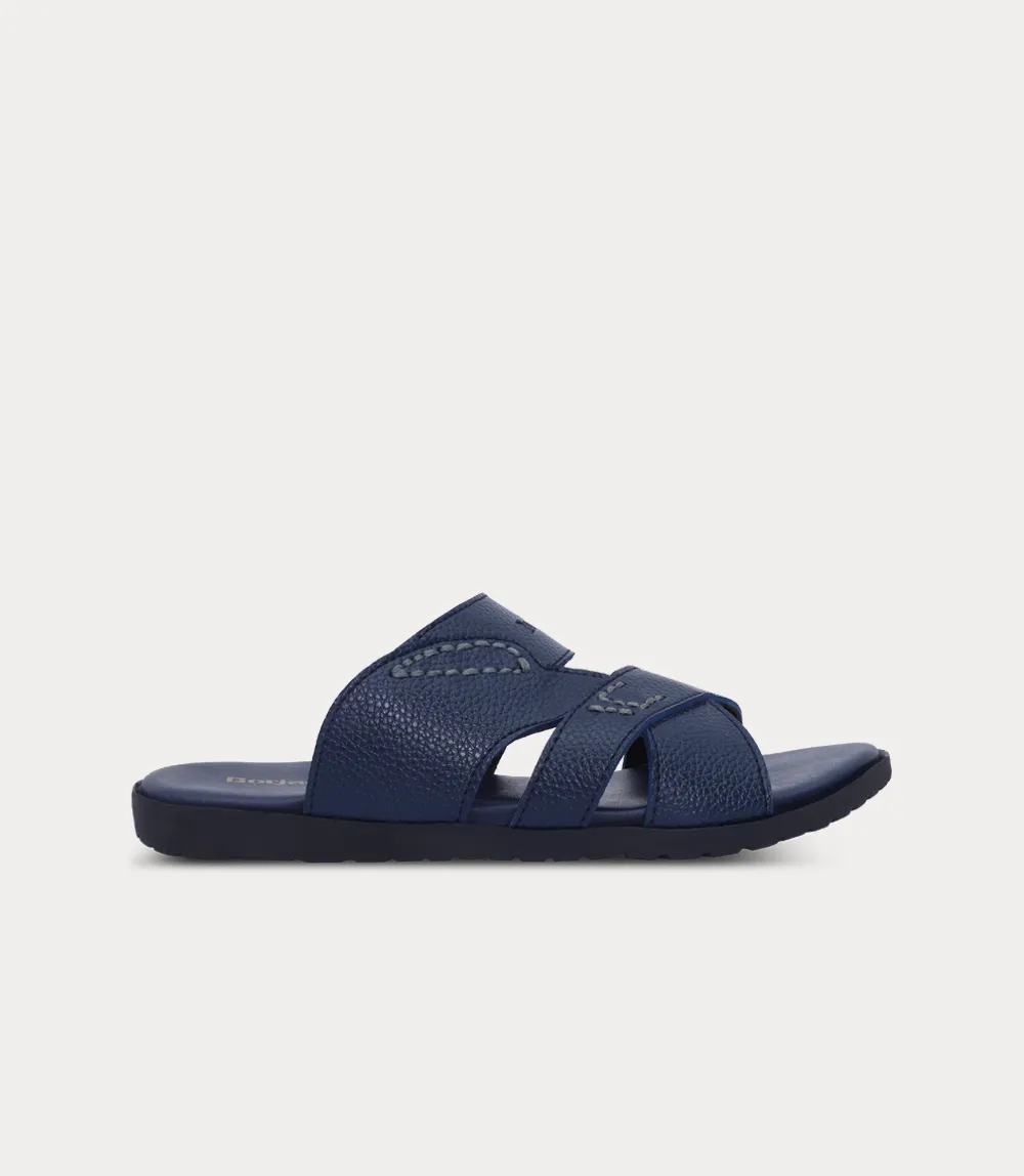 BM6871-NAVY-Men Slipper