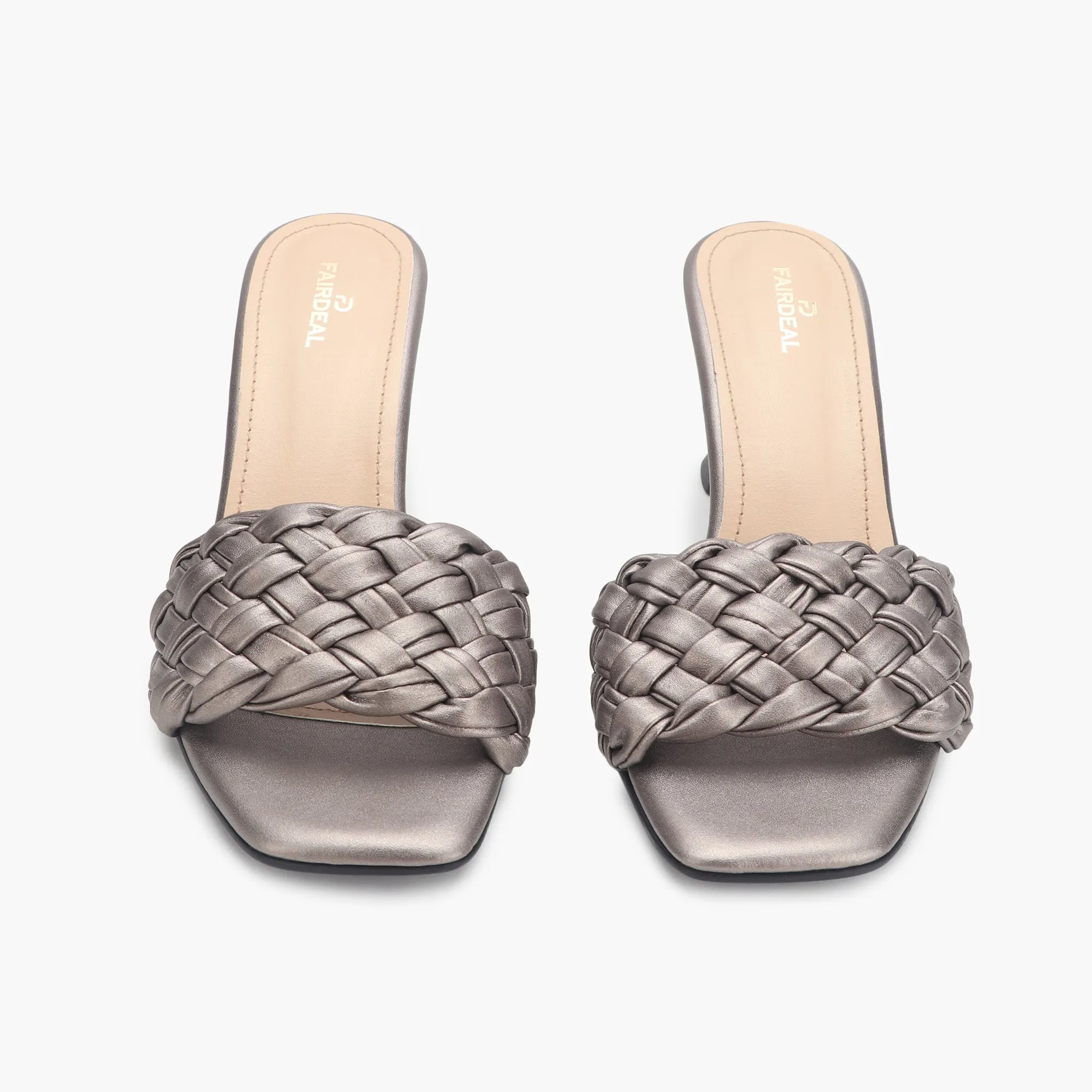 Braided Slip On Heels