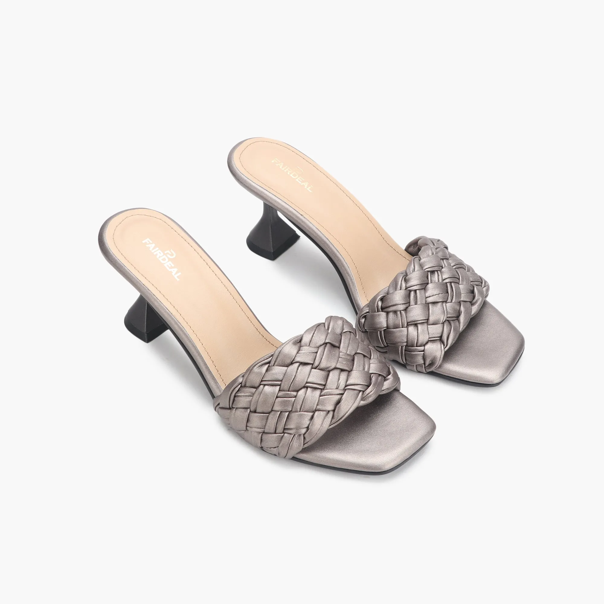 Braided Slip On Heels