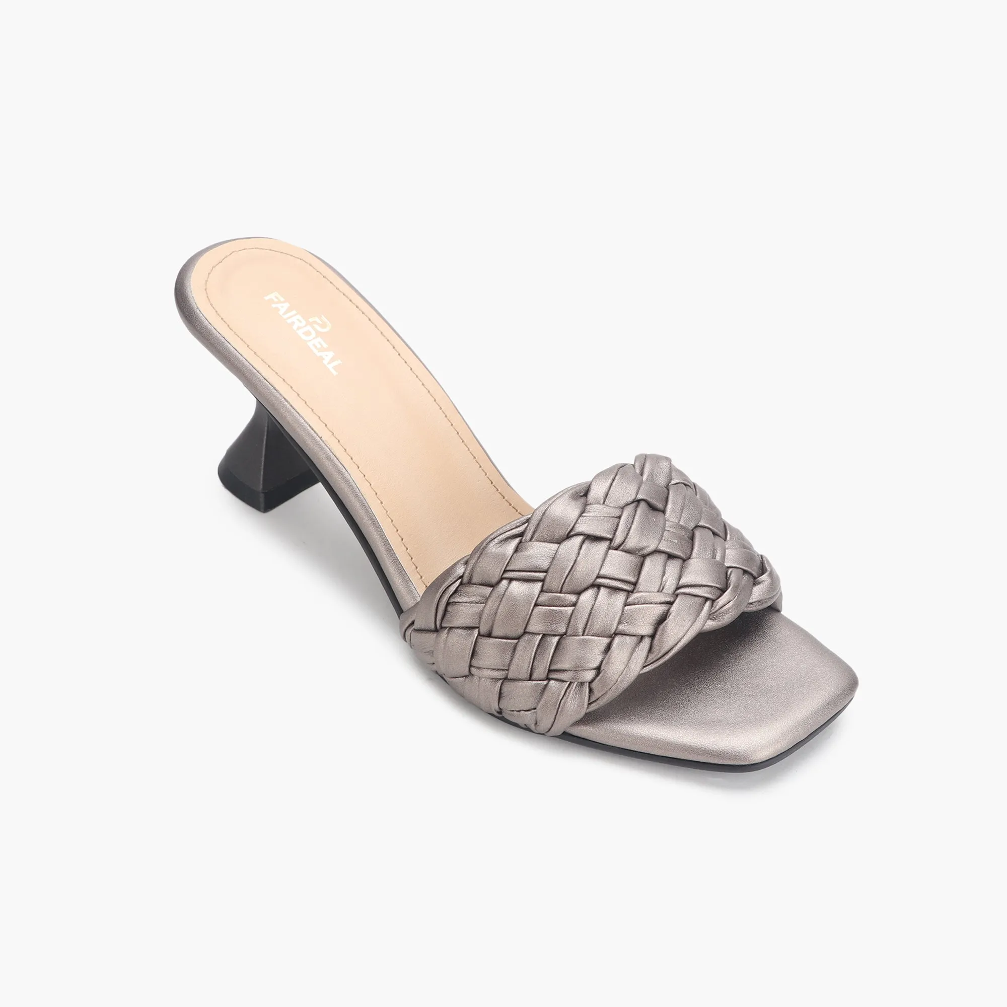 Braided Slip On Heels