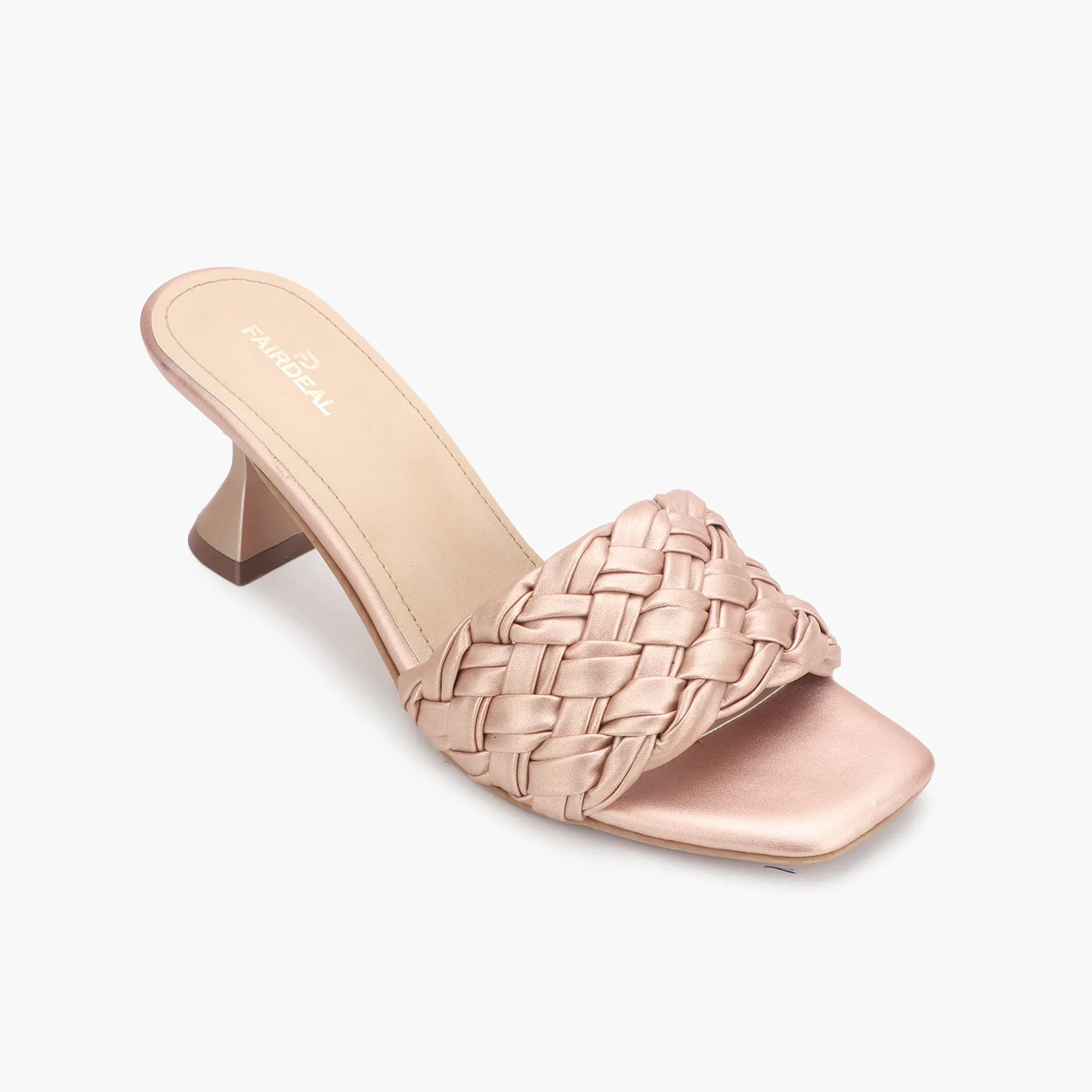 Braided Slip On Heels