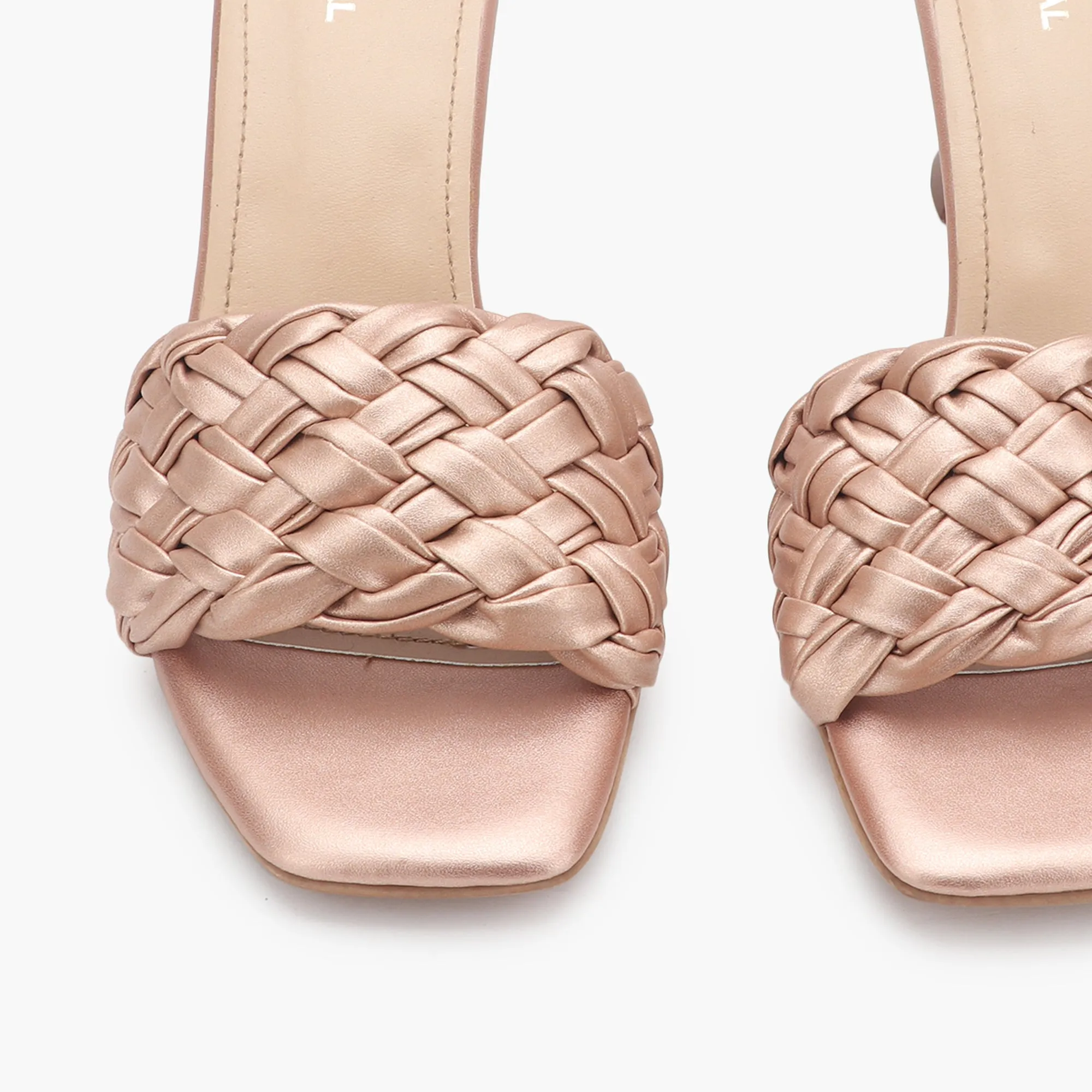 Braided Slip On Heels