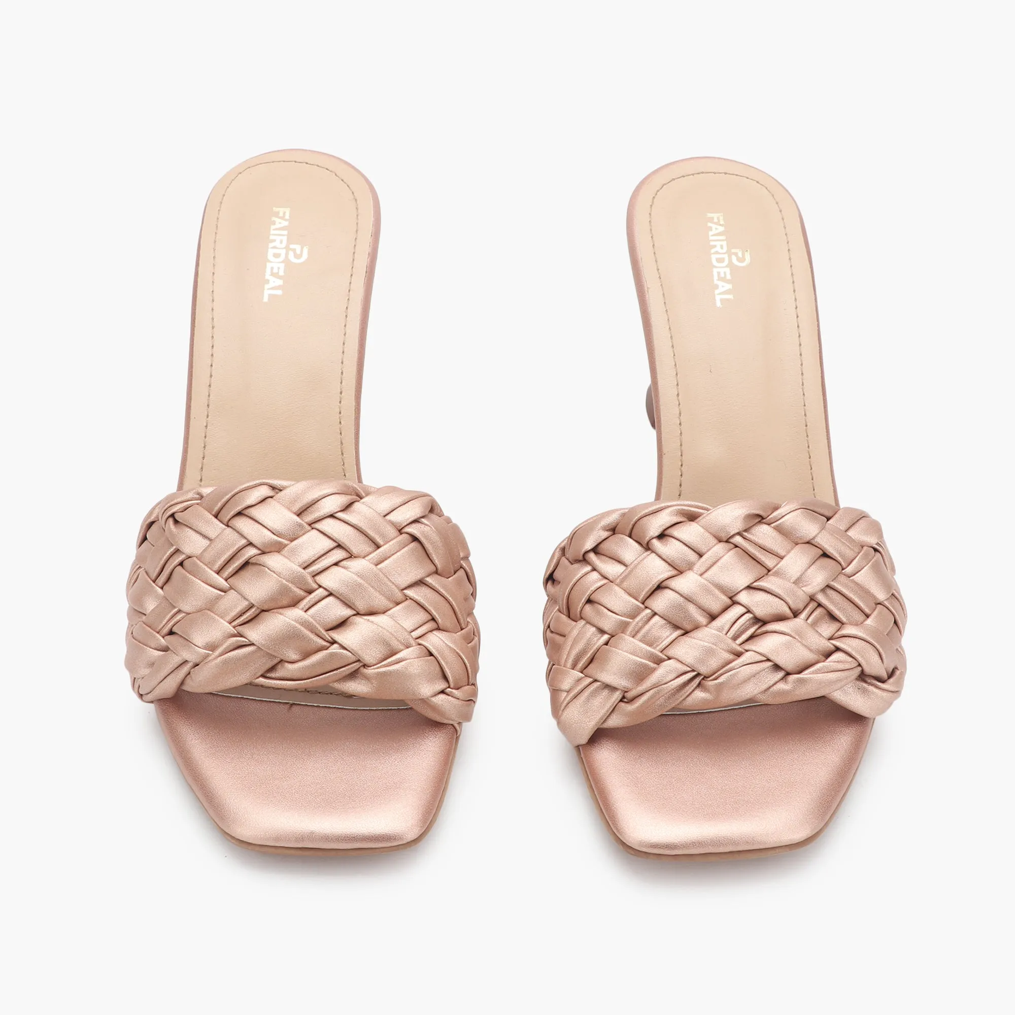 Braided Slip On Heels