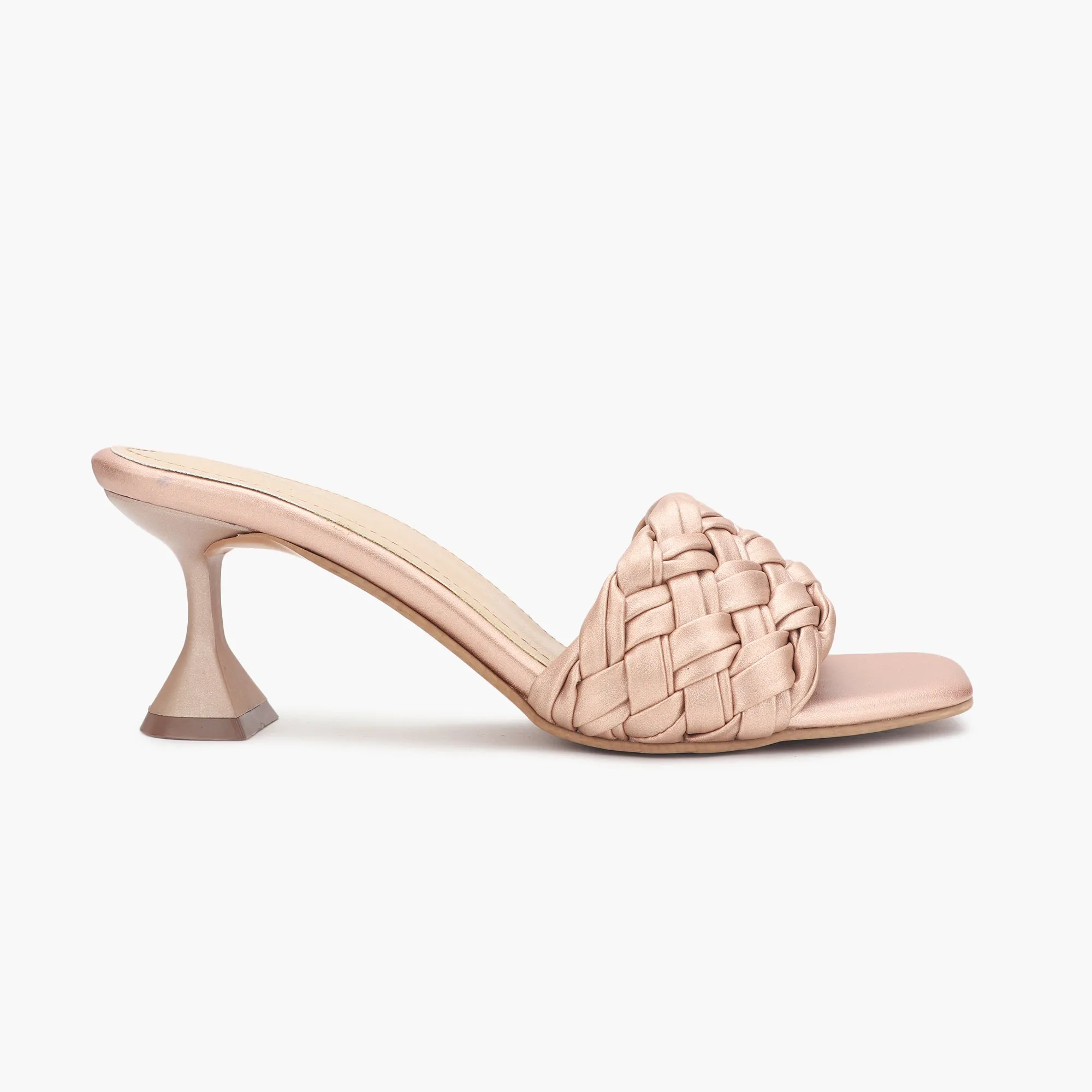 Braided Slip On Heels