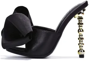 Cape Robbin Salsa Sexy High Heels Open Toe Oval Pumps BLACK (5.5, BLACK)