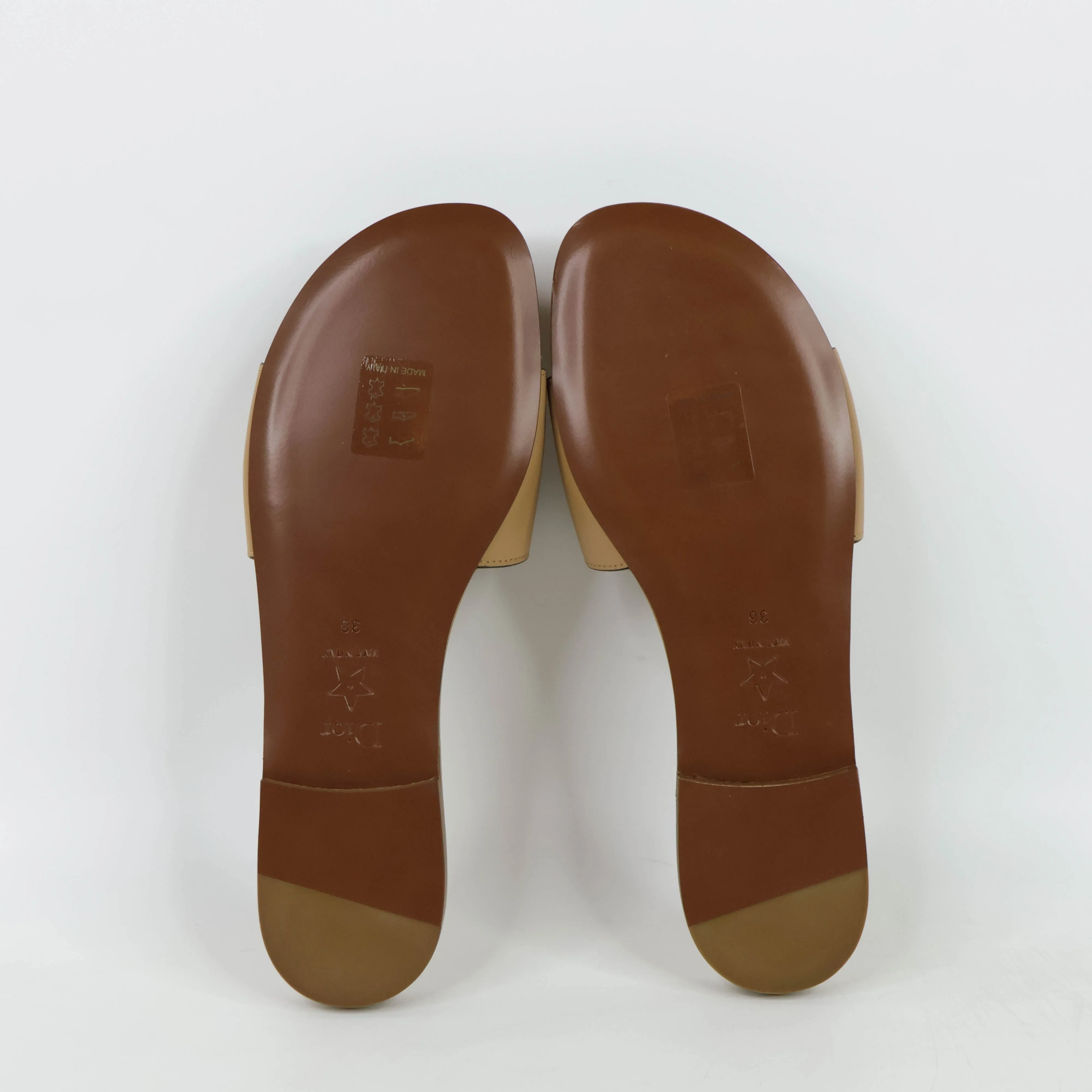 Christian Dior D-Club Sandals Natural 36