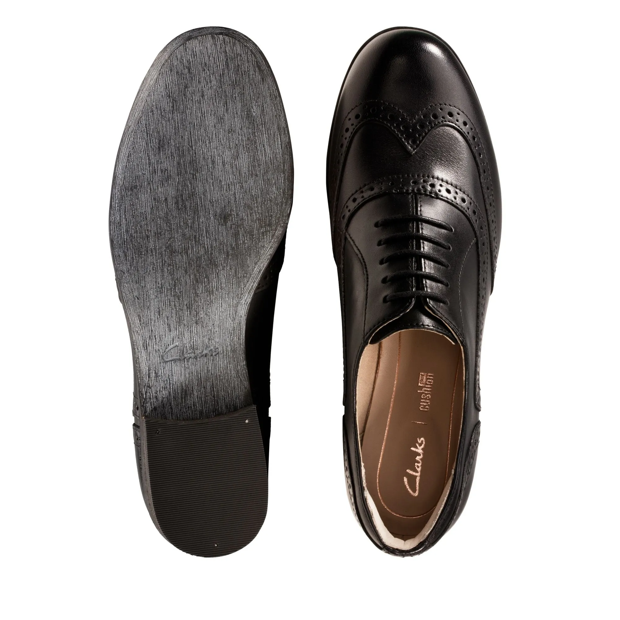 Clarks Hamble Oak Black Leather