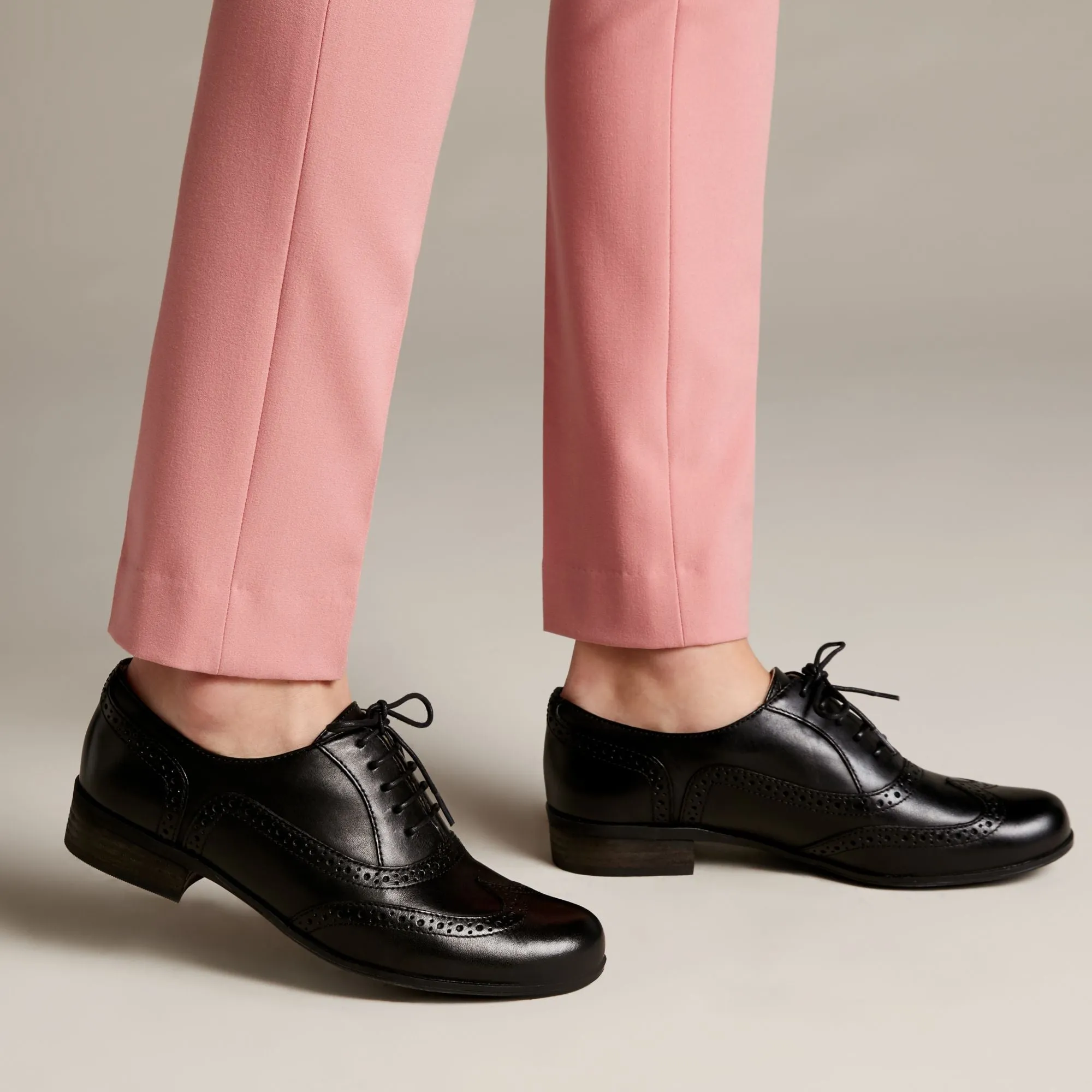 Clarks Hamble Oak Black Leather