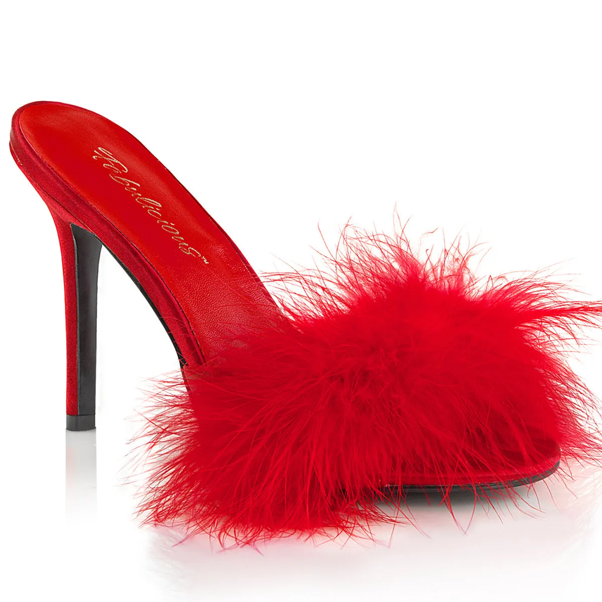 CLASSIQUE-01F Fabulicious 4" Classique Red Sexy Shoes (High Heels)
