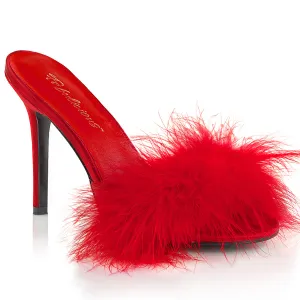CLASSIQUE-01F Fabulicious 4" Classique Red Sexy Shoes (High Heels)