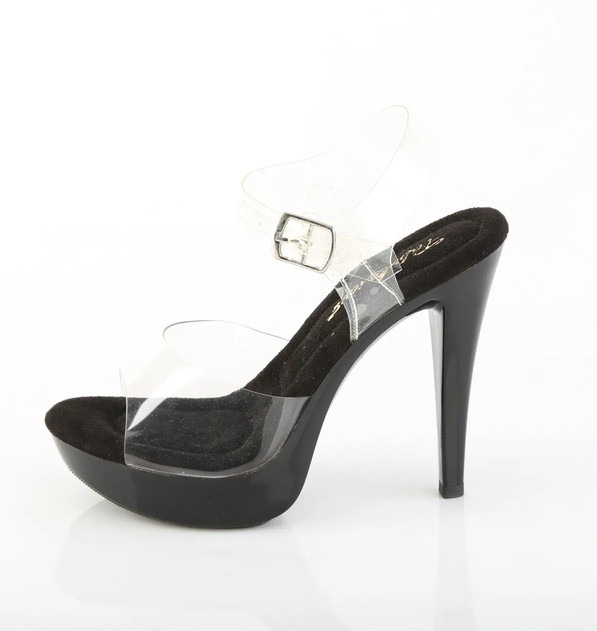 COCKTAIL-508 Fabulicious 5" Cocktail Clear/Black Sexy Shoes (High Heels)