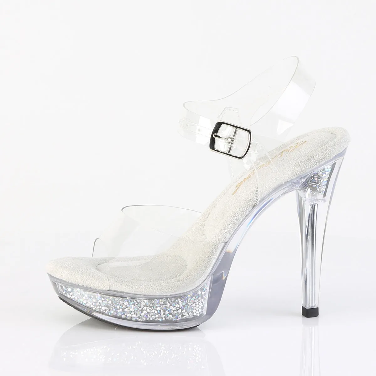 COCKTAIL-508RSI Fabulicious 5" Cocktail Clear Sexy Shoes (Posing Shoes)