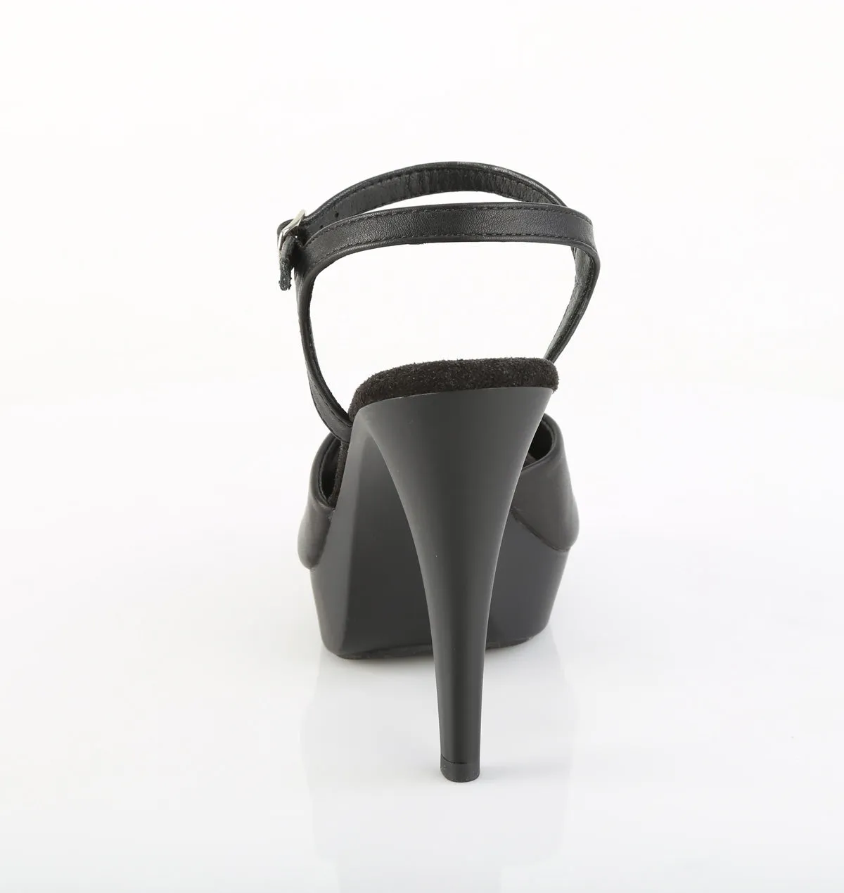 COCKTAIL-509 Fabulicious 5" Cocktail Black Faux Leather Sexy Shoes (High Heels)