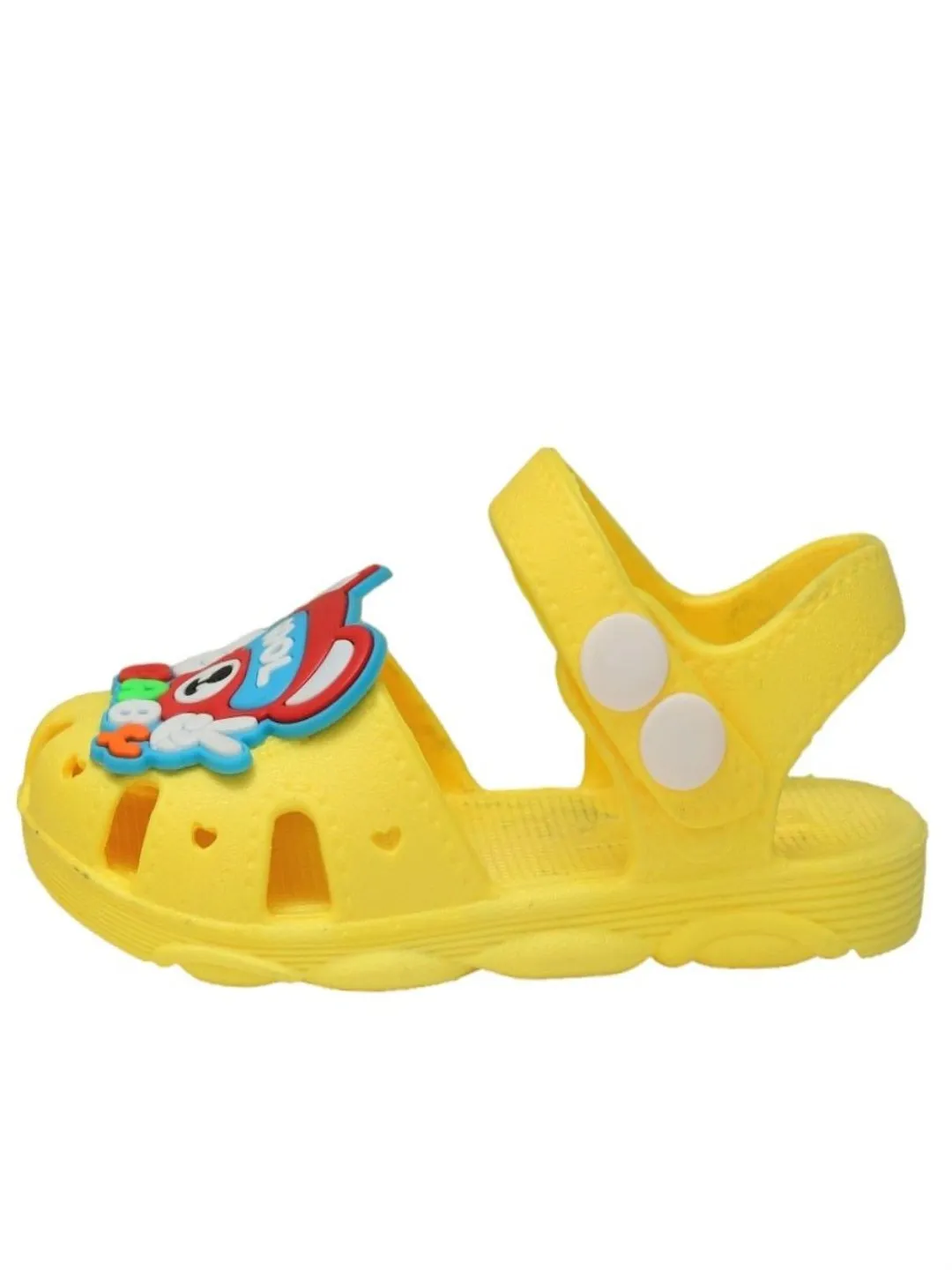 Cool Baby Bear Vibrant Yellow Cartoon Themed Sandals for Boys