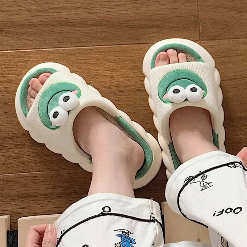 Cozy Cartoon Hemp Cotton Slippers