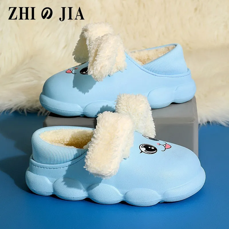 Cozy Cartoon Rabbit Slippers for Kids