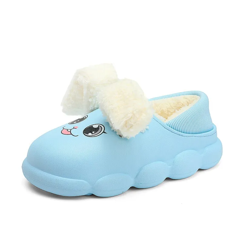 Cozy Cartoon Rabbit Slippers for Kids