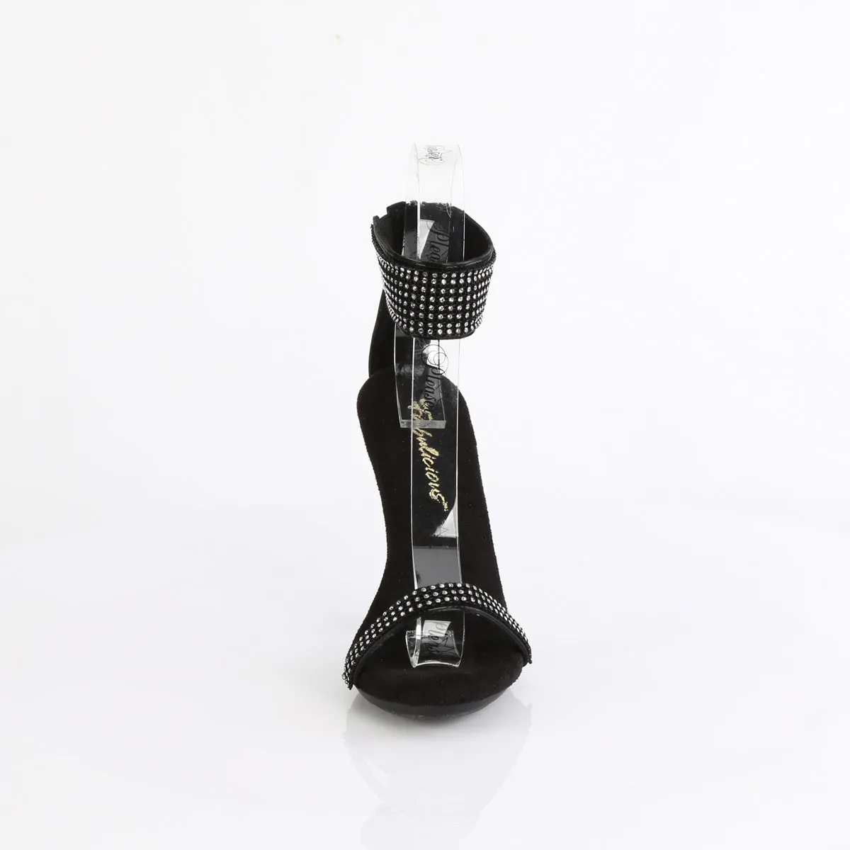 CUPID-440 Fabulicious 4 1/2" Cupid Black Faux Leather Sexy Shoes (High Heels)