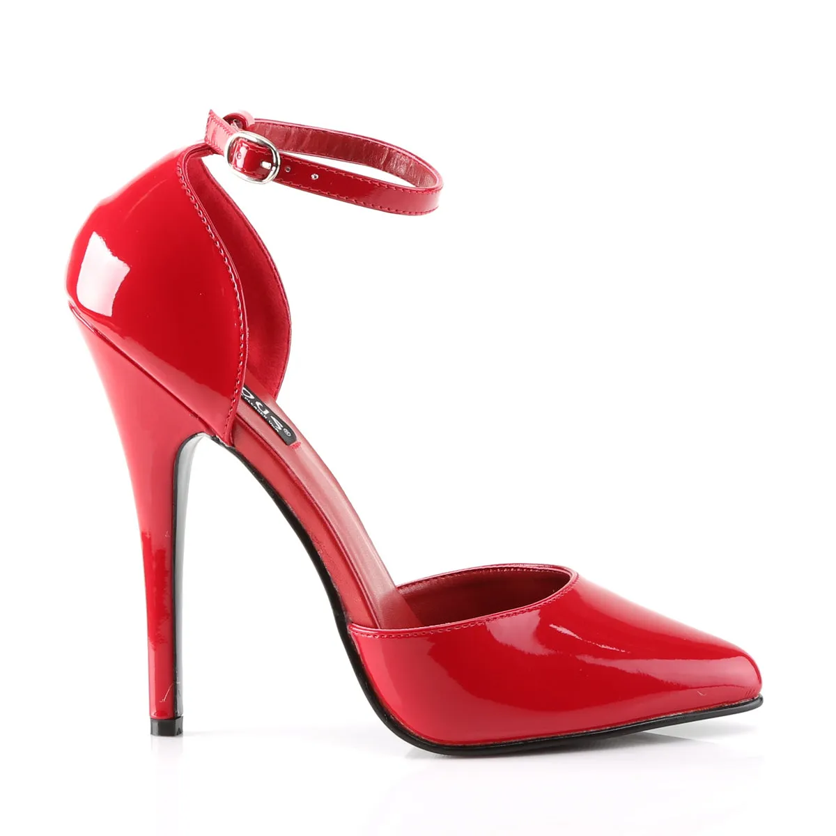 DOMINA-402 Devious Domina Red Patent Sexy Single Soles (Fetish Footwear)