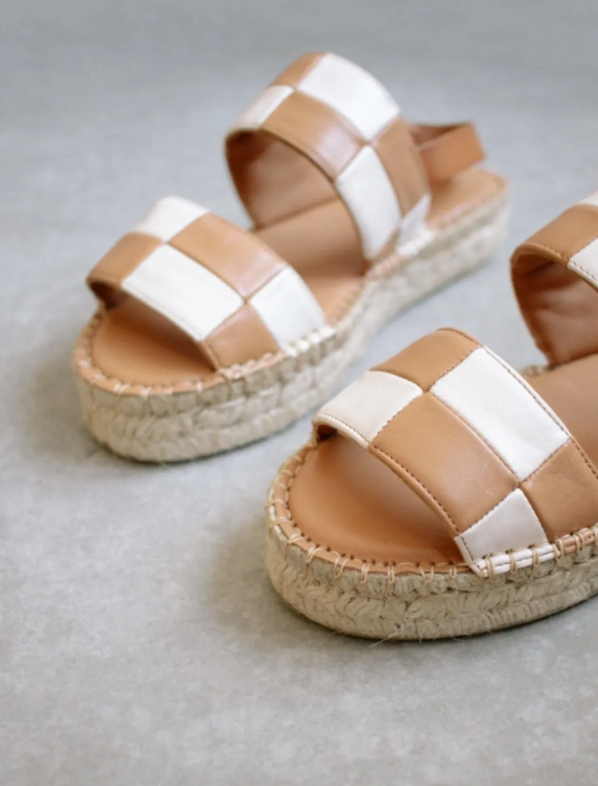 Double Strap Scacchi Camel Ivory