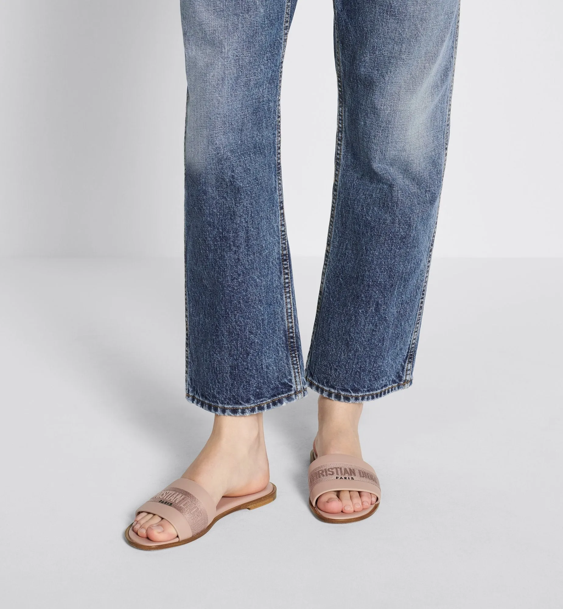 Dway Slide Nude Calfskin