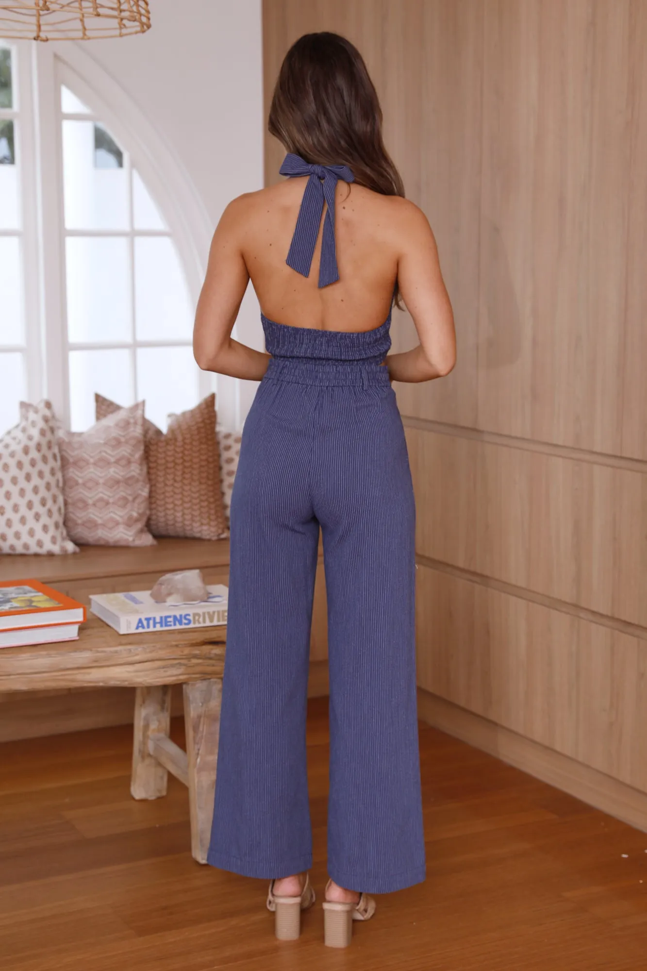Express Route Crop Top Blue