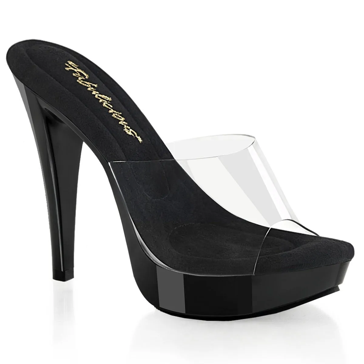 Fabulicious Cocktail 501 Womens 5 Inch Heel, Mules/Slip-Ons