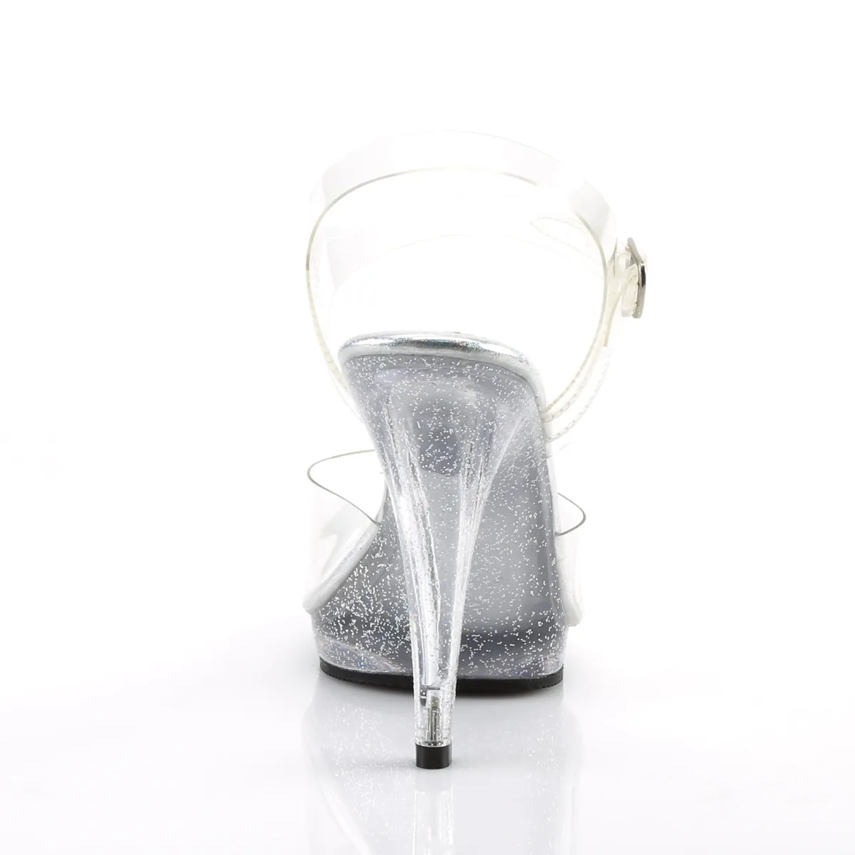 FLAIR-408MG Fabulicious 4 1/2" Flair Clear Sexy Shoes (Posing Shoes)