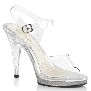FLAIR-408MG Fabulicious 4 1/2" Flair Clear Sexy Shoes (Posing Shoes)