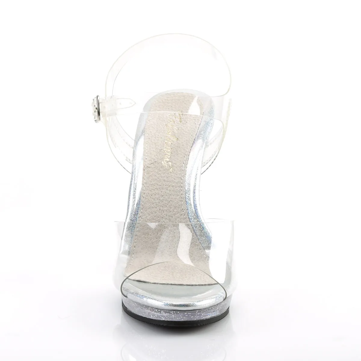 FLAIR-408MG Fabulicious 4 1/2" Flair Clear Sexy Shoes (Posing Shoes)