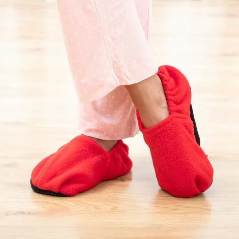 Foot Warmer Slippers - Red