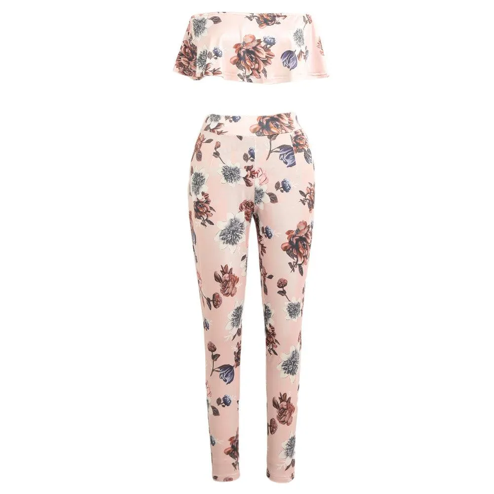 FRANCESCA FLORAL TWO PIECE PANTS SET