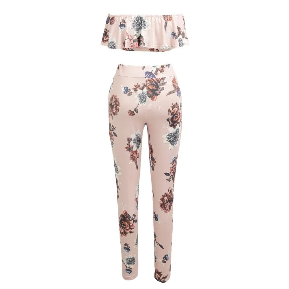 FRANCESCA FLORAL TWO PIECE PANTS SET