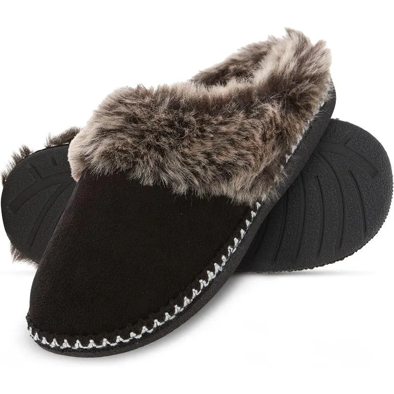 Fur Lined Anti Skid Slippers – Cozy Warmth and Secure Grip