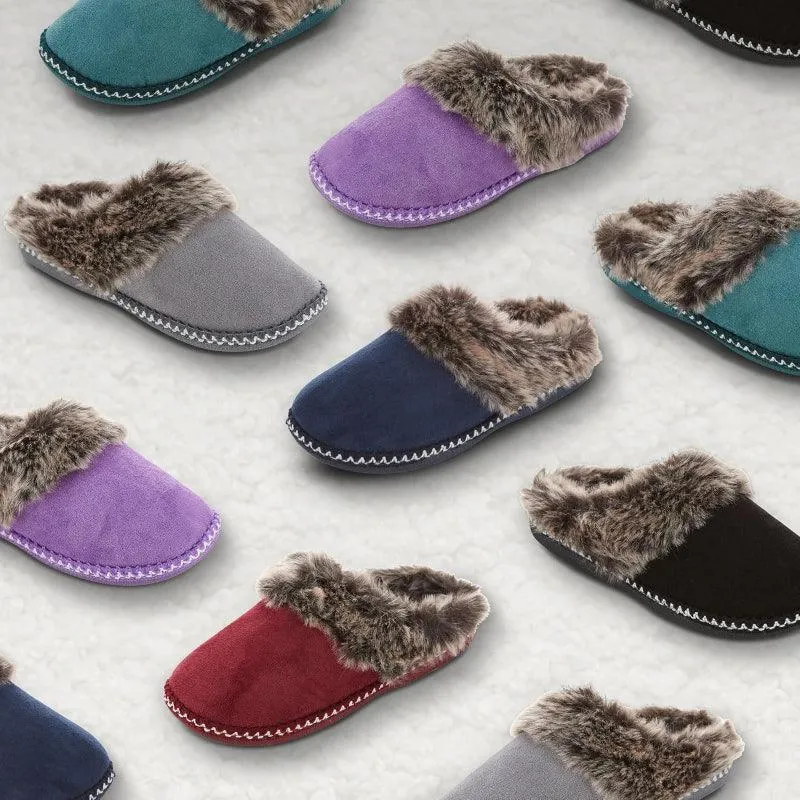 Fur Lined Anti Skid Slippers – Cozy Warmth and Secure Grip