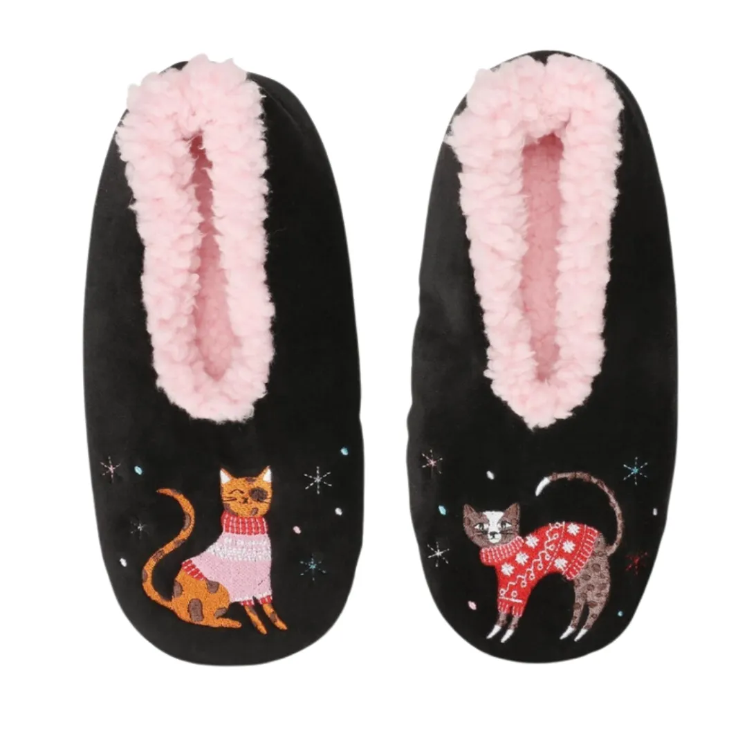 Fuzzy Cat Slippers