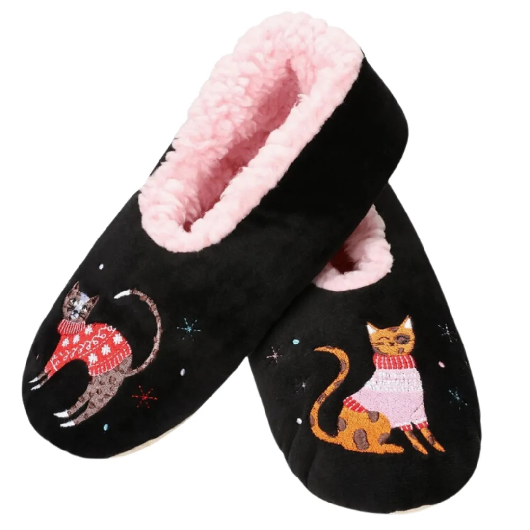 Fuzzy Cat Slippers