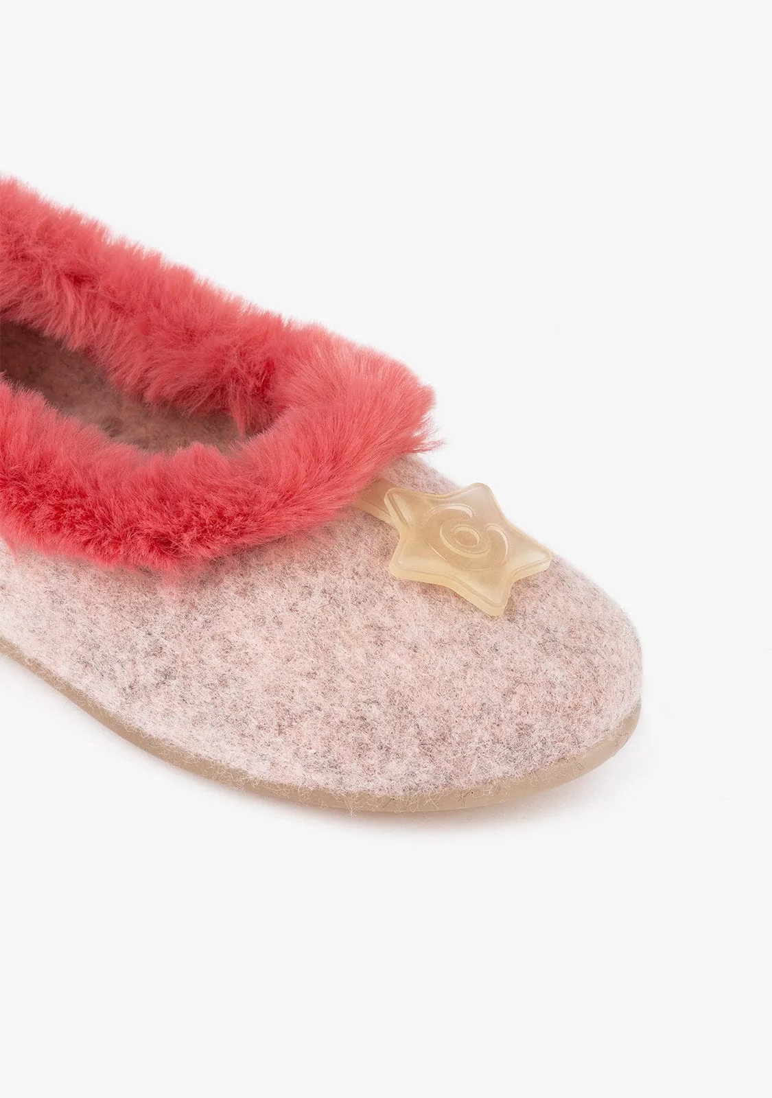 Girl's Pink Glows in the Dark Home Slippers